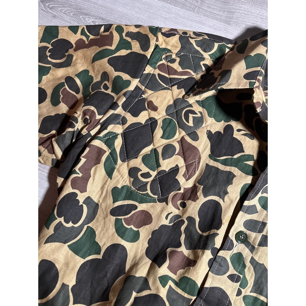 Vintage Black Sheep Mens L Duck Hunter Camo Hunting Shirt Quilted Patch Gorpcore - Picture 4 of 8
